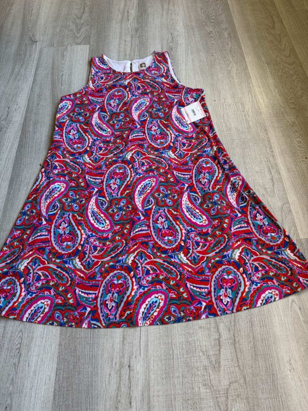 Anne Klein Bright Pink‎ Paisley Maxi Dress. CAJA  # 1. B